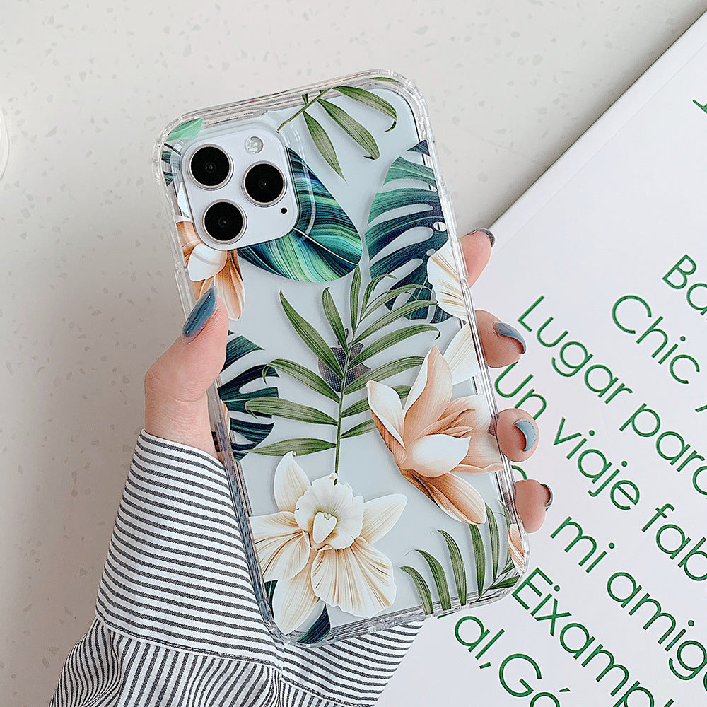 Banana Leaf Watercolor Flowers Are Suitable For Protecting Mobile Phone Cases